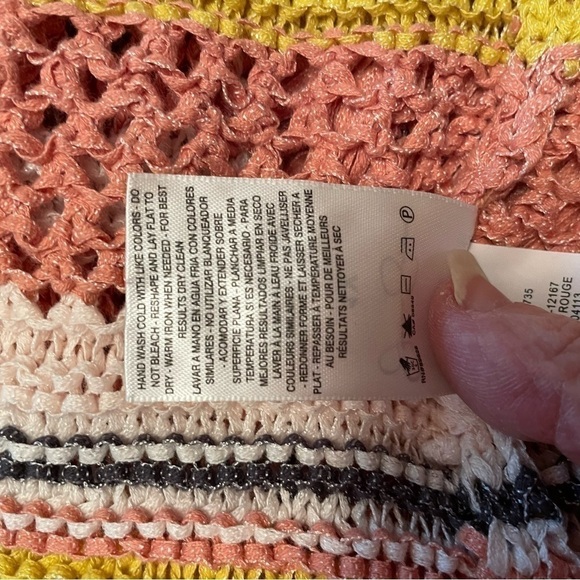 JESSICA Simpson Open Crochet Vest. Fringe Trim
Size 1X - Picture 8 of 9